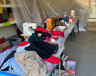 Clothes and miscellaneous household items