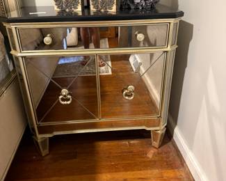 Mirrored side table to match bed