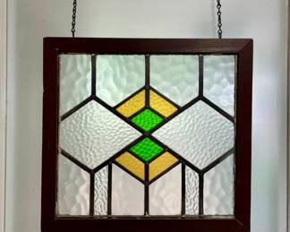 Framed stained glass