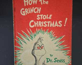 Vtg How the Grinch Stole Christmas book