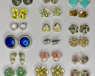 Vintage clip on earrings
