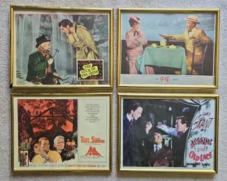 Framed movie posters: The Devil at 4 O’Clock, The Luck of the Irish, Gigi, Arsenic & Old Lace