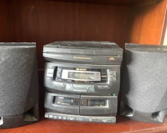 Sharp CD Cassette stereo vtg