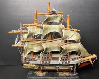 vintage replica model of the USS Constitution