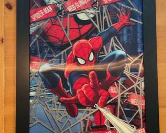 Spider-Man framed art