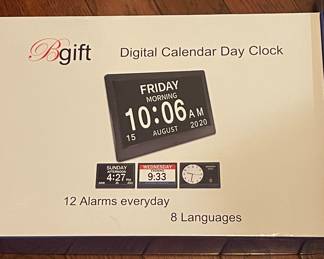 Digital calendar day clock
