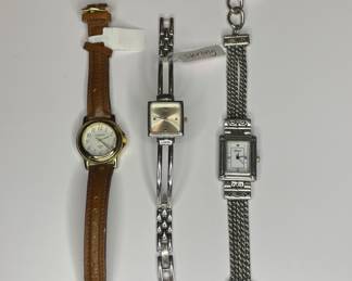 Watches: Brighton, Anne Klein sterling silver, Carriage