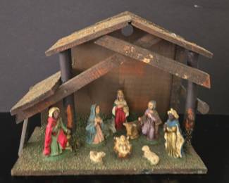 Vintage Nativity set