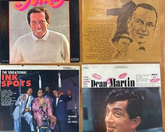 Frank Sinatra, Dean Martin, The Ink Spots, Andy Williams