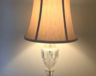 Vtg. Crystal Lamp