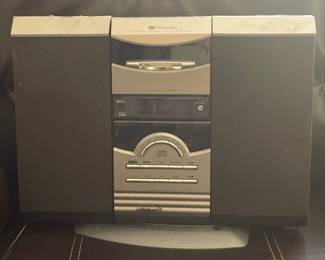 Vintage White Westinghouse stereo cassette recorder