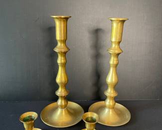 Brass candlesticks