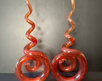 Art glass sculptures