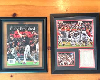 Framed 2019 Washington Nationals memorabilia