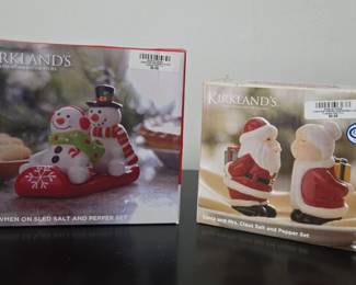 Kirklands holiday salt & pepper shakers