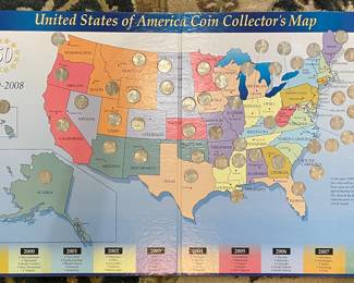 Collectors album 25 cent coins minted 1999-2008 complete 