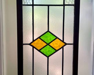 Framed stained glass