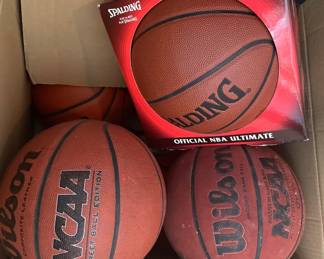 Wilson & Spalding basketballs