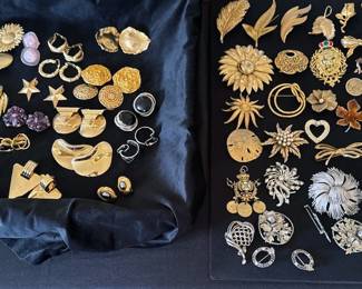 Costume jewelry, including Ross + Simons necklaces, clip on earrings, necklaces, brooches