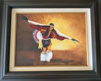 Sharon Higgins Native American dancer painting