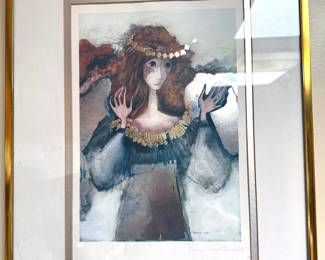Rosina Wachtmeister (Austrian) original lithographs from early 1980s