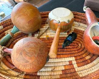 Gourd rattles