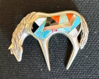 Large assortment of Native American jewelry: necklaces, pendants, bracelets, rings, earrings (mostly clip on)