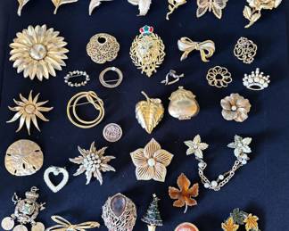 Costume jewelry, including Ross + Simons necklaces, clip on earrings, necklaces, brooches