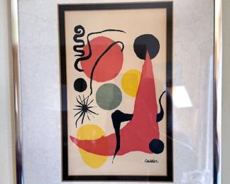 Alexander Calder lithograph, “Green Ball”