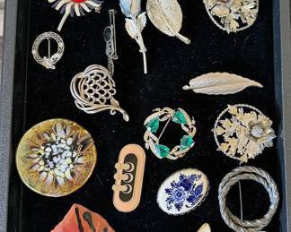 Costume jewelry, including Ross + Simons necklaces, clip on earrings, necklaces, brooches