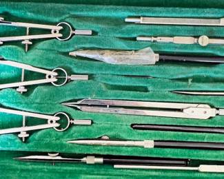 Vintage draftsman tool kit
