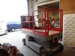 1 Scissor Lift MEC 2548HT Scissor Lift, aerial electric scissor lift 24 Ft. 9 in. max platform height