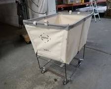 Canvas Elevated Cart Used for Collecting and Transporting Laundry