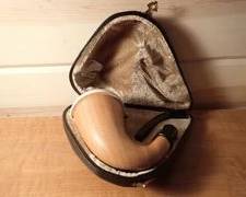 Calabash Pipe With Meerschaum Bowl With Case