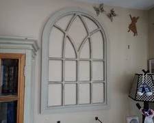 Large Arched Wood Frame Wall Decor