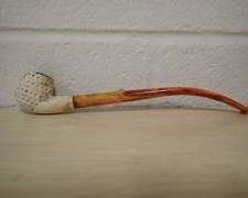 Meerschaum Pipe HandCarved Made From Solid  Block Meerschaum Made In Turkey