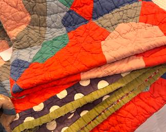 Lots of vintage quilts