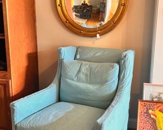 Swivel chair & Federal mirror