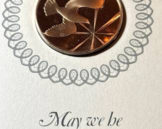 1972 Franklin Mint Peace Card