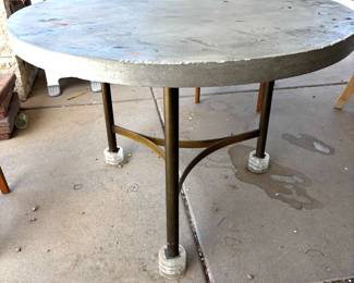 Cement Top Table