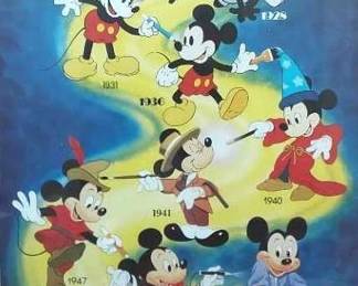 Mickey Mouse Through The Years Framed Poster