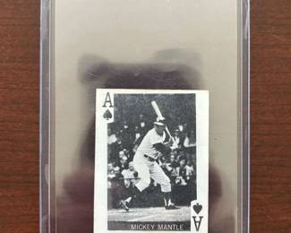 Mickey Mantle Ace of Spades 1969 Globe Imports Playing Card