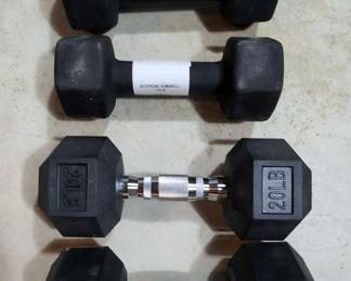 Dumbbells 20 lb And 15 lb