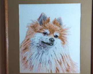 Handcrafted Bunka Emboidery Framed Art