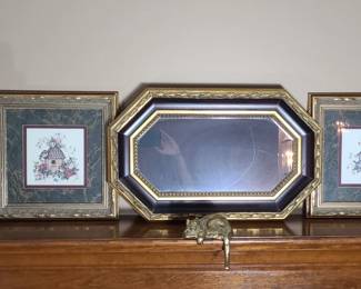 Franklin Picture Co. Prints, Mirror, Cat, Candles