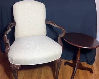 Arm Chair And Tilt Side Table