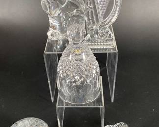 Waterford Crystal Cat, Bell, Harp, And More