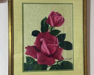 Japanese Bunka Embroidery Roses