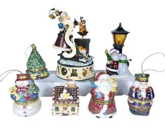 Animated Music Box Ornament Set And More