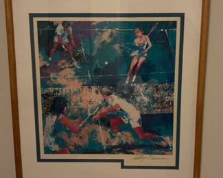 Tennis Greats by LeRoy Neiman signed